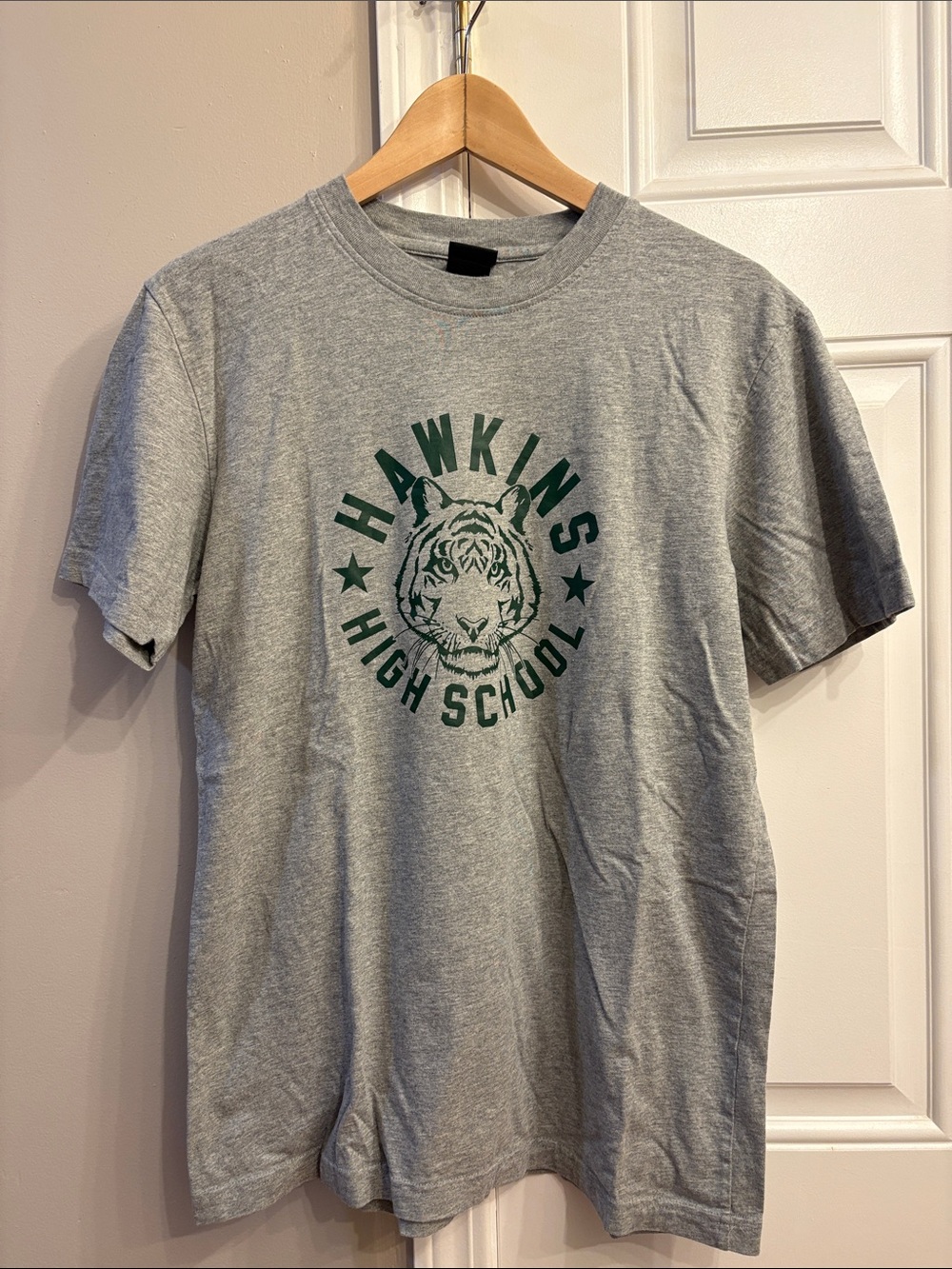 Nike Stranger Things Hawkins High School Grey Graphic Tee